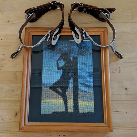 🎉HP🎉Handmade Cowgirl at Sunset Cross Stitch - Picture 2 of 5